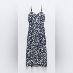 Zara Floral print midi dress
